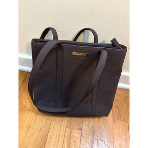 Jones New York Black Shoulder Bag Three Compartments Classic Timeless